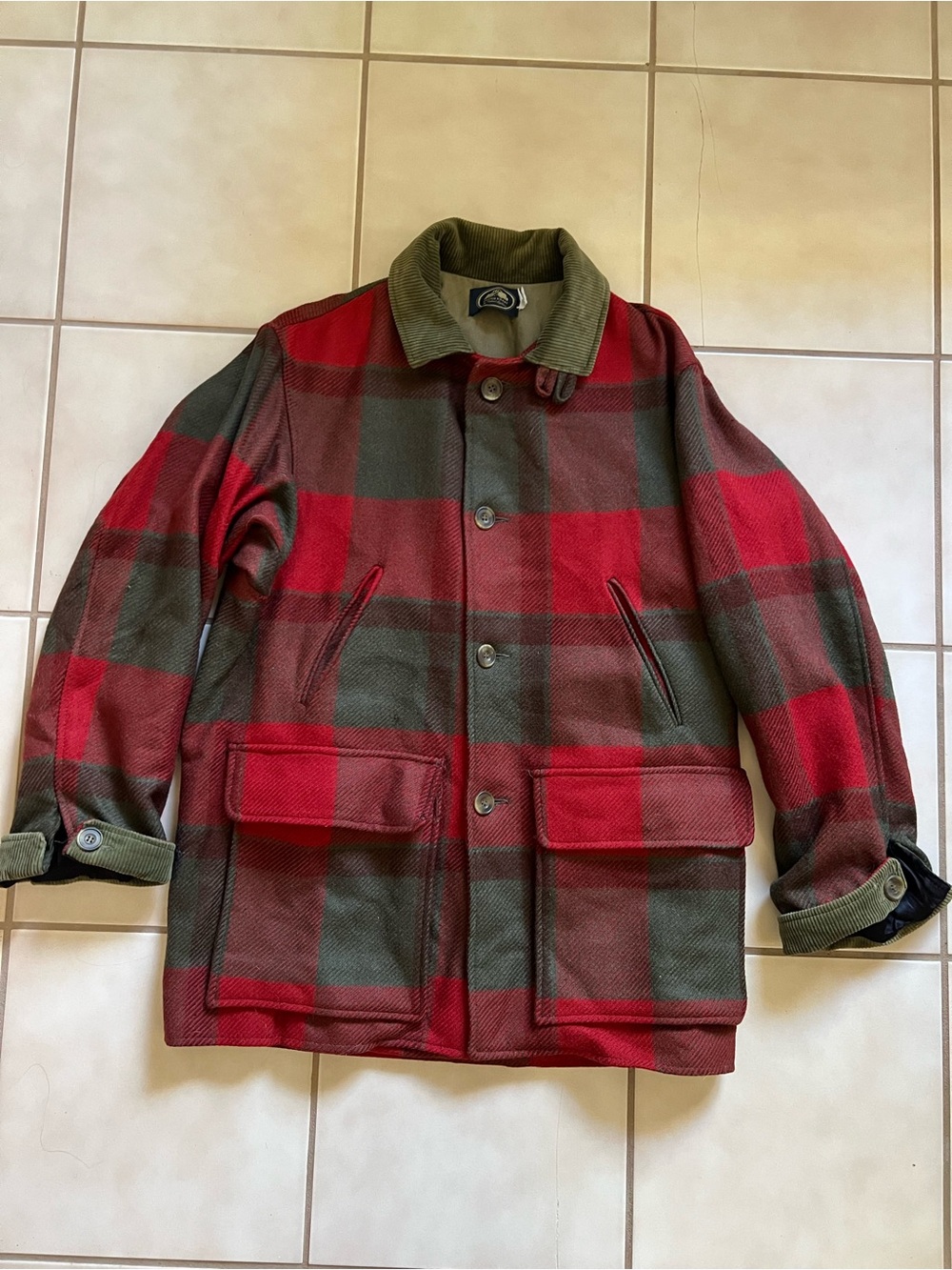 Plaid Wool Field Jacket
